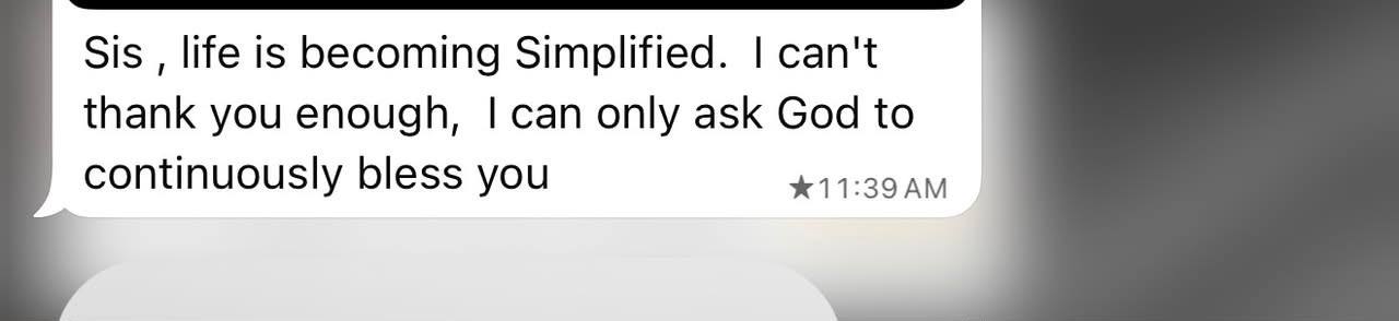 Life simplified message